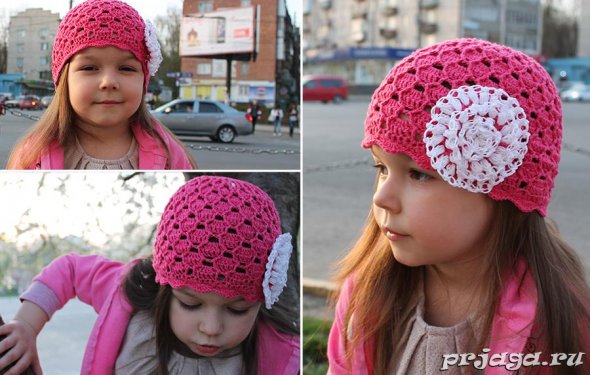 Детские шапка и шарфик спицами