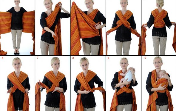 Инструкция к слингу-шарфу