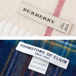 Принципиальная разница между шарфами Burberry и Johnstons