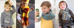 вязаные шарфы и снуды для мальчиков, фото