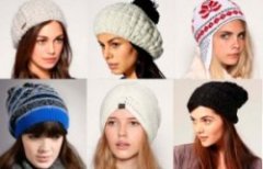 Вязание спицами: модные зимние шапки для женщин 2016
